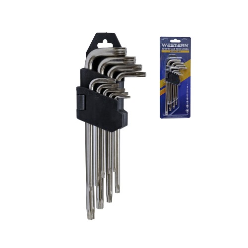 Chave torx longa s furo 9pc