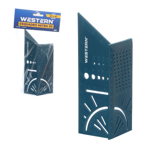 Esquadro mitra 3d 45 e 90 grau