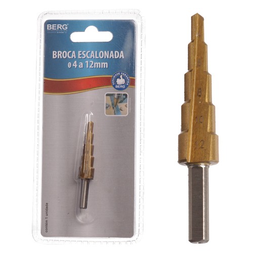 Broca escalonada 4/12mm berg