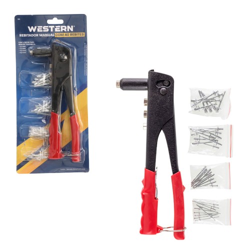Rebitador manual c 40 rebites