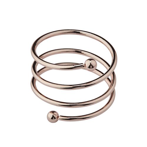 Jogo 4 Anéis Para Guardanapo De Ferro Alfa Rose Gold – Hauskraft