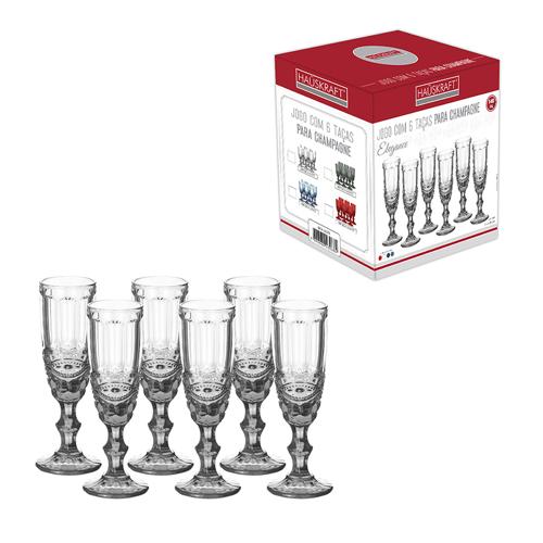 Taca champ eleg tr 140ml 6pc