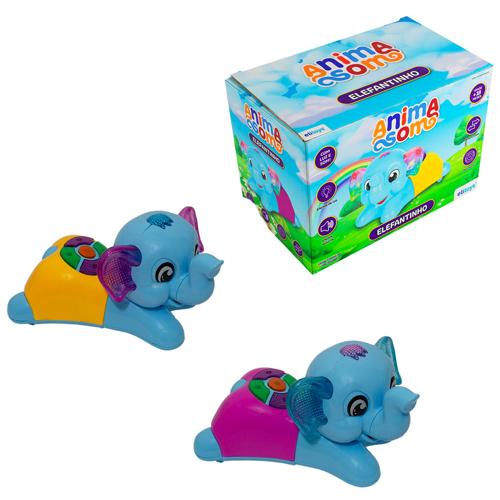 Elefante bate volta luz som