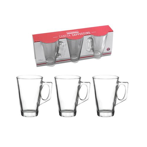 Caneca cappuccino tr 250ml 3pc