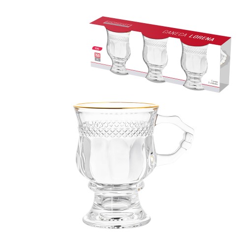 Caneca lorena gd 150ml 3pc