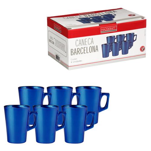 Caneca barcelona az 130ml 6pc