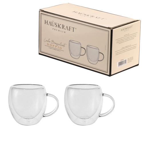 Caneca pd boro doppi 250ml 2pc