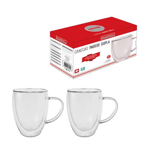 Caneca pd boro doppi 350ml 2pc