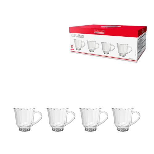 Caneca peach tr 240ml 4pc