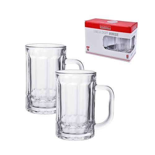 Caneca chopp munique 430ml 2pc