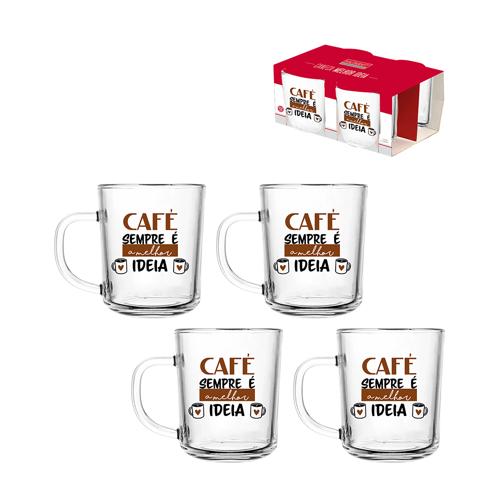 Caneca melhor ideia 215ml 4pc