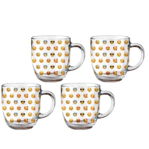 Caneca boro emoji 120ml 4pc