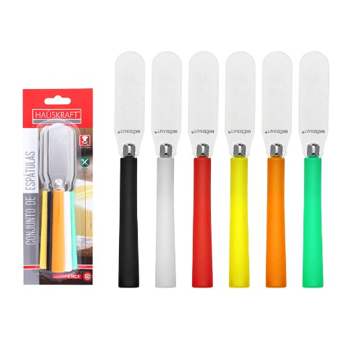 Espatula coloridas jg 6pcs