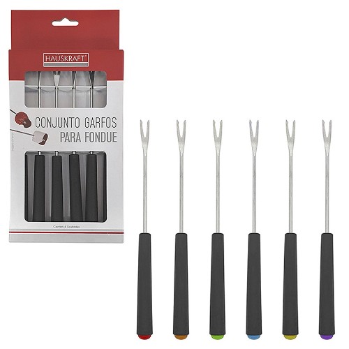 Garfo p fondue plast jg 6pcs