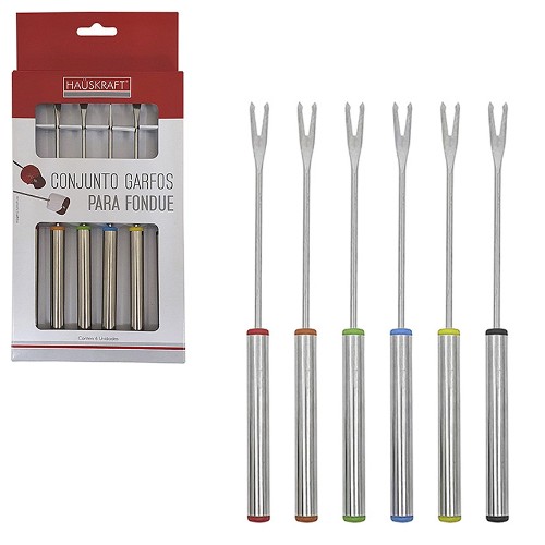 Garfo p fondue inox jg 6pcs