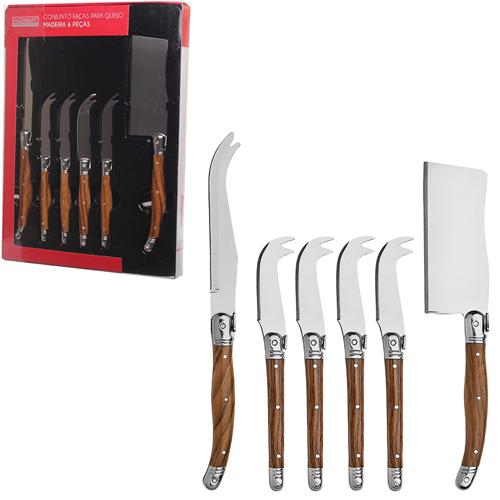 Faca p queijo md jg 6pcs