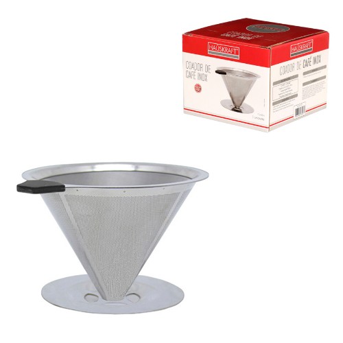 Coador de cafe inox 12.5cm