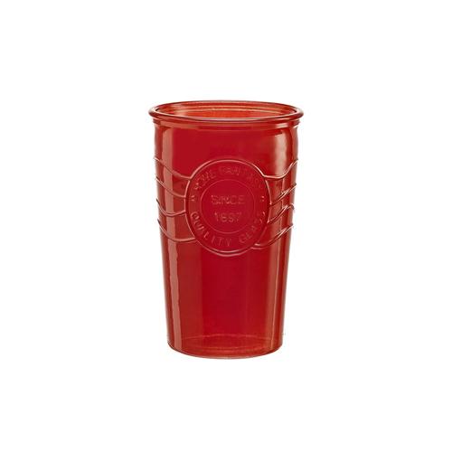 Copo Long Drink De Vidro Velvety Vermelho 300 ml - Hauskraft
