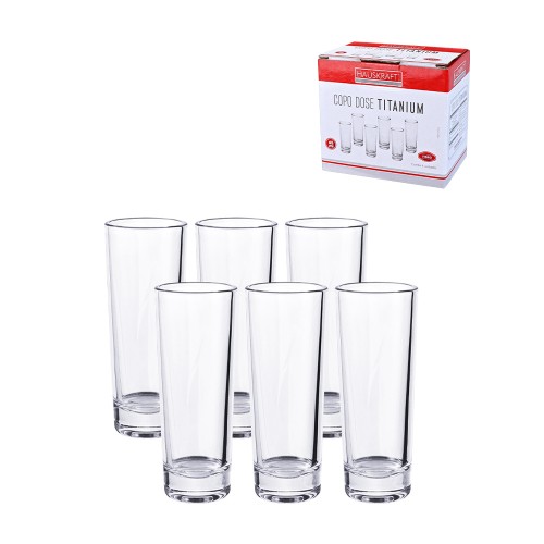 Copo dose titanium 65ml 6pc