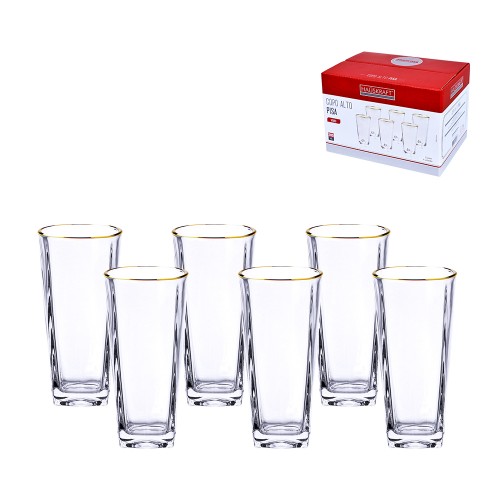 Copo alto pisa gd 280ml 6pc
