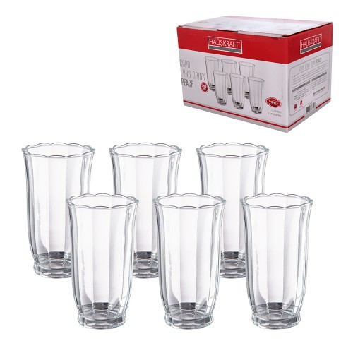 Copo ld vdo peach 350ml 6pc