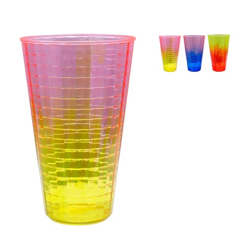 Copo degrade quadricular 600ml