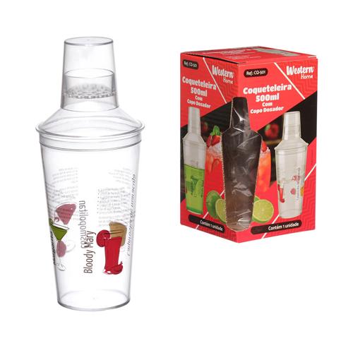 Coqueteleira acrilico tr 500ml