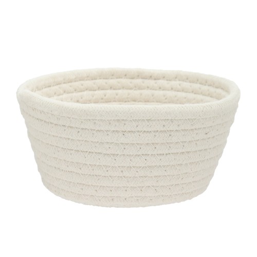 Cesto tecido branco 17cm