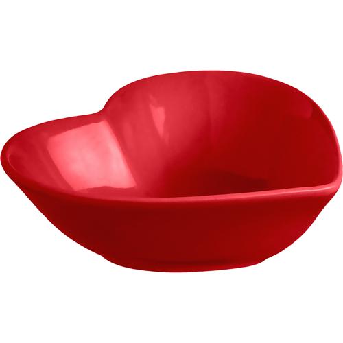Coração Decorativo Porcelana Vermelha 12cm - Hauskraft