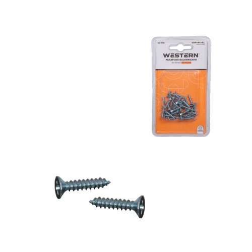 Parafuso galvaniza 3x16mm 45pc