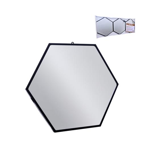 Espelho hexagonal 20x22cm 3pc