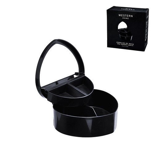Espelho mesa sup dup 13.5cm pt