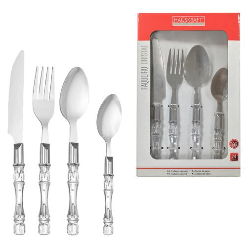 Faqueiro cristal 24pcs