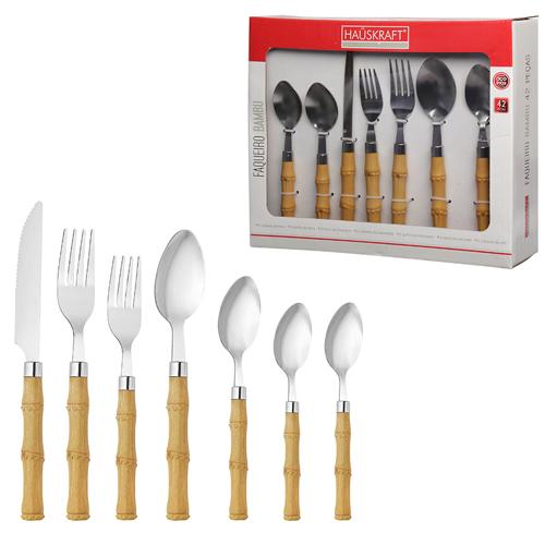 Faqueiro bambu 42pcs
