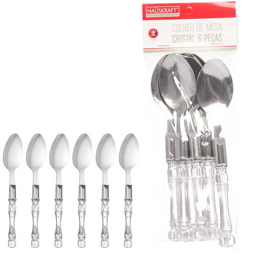 Colher Mesa Cristal 6pçs - Hauskraft