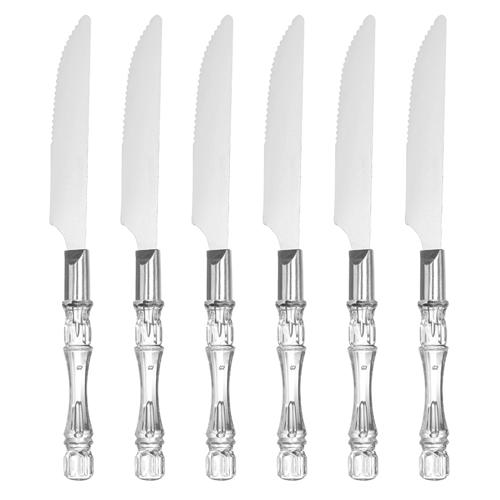 Faca churrasco cristal 6pc