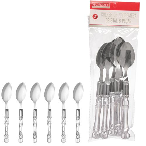 Colher s/mesa cristal 6pc