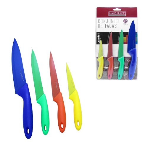 Faca colorfull inox jg 4pcs