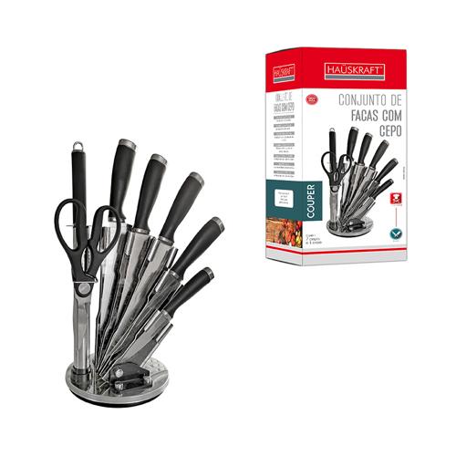 Faca e cepo couper pt jg 8pcs