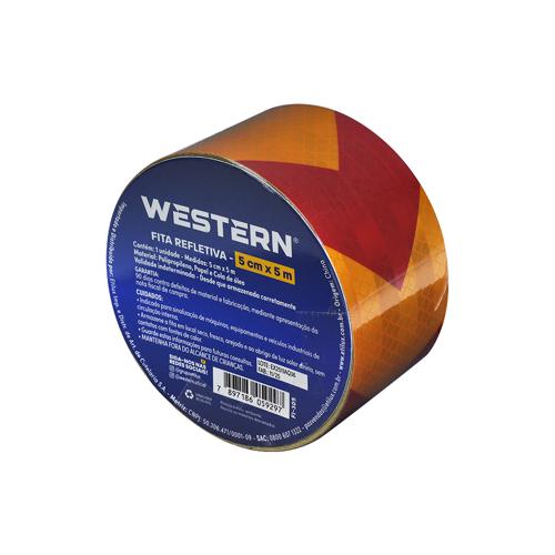 Fita refletiva am/verm 50mm 5m
