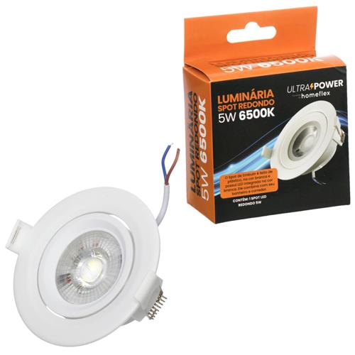 Luminaria spot red 5w 6500k