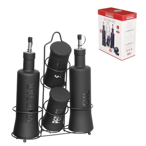 Galheteiro vdo nero sup 5pc