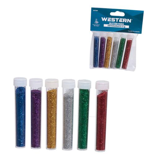 Glitter artesanato 5g 6pc