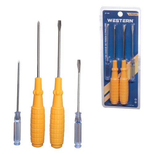 Chave fenda phillips teste 4pc