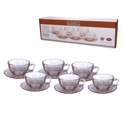 Xicara cha p peach rs 240ml 6p