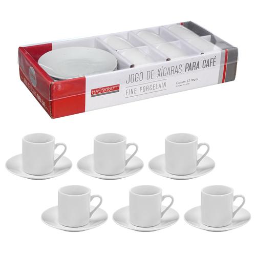 Xicara cafe fwhite 80ml 6pc