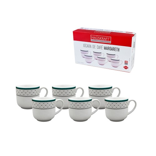 Xicara cafe margareth 120ml6p