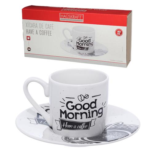 Xicara cafe hac 80ml 6pc