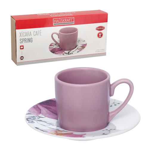 Xicara cafe spring 80ml 6pc