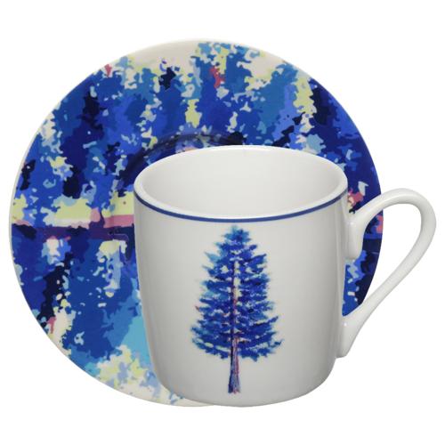 Xicara cafe blue tree 80ml 6pc